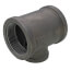 2-1/2" x 2-1/2" x 1-1/2" Black Reducing Tee
