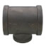 2-1/2" x 2-1/2" x 1-1/2" Black Reducing Tee
