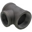 2-1/2" x 2-1/2" x 2" Black Reducing Tee