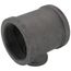 3" x 3" x 1-1/2" Black Reducing Tee