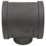 4" x 4" x 2" Black Reducing Tee