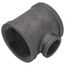 4" x 4" x 2" Black Reducing Tee