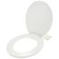 Standard Plastic Round Toilet Seat (White)