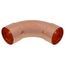 2-1/8" OD ACR Copper 90-Degree Long Turn Elbow