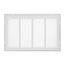 20" x 12" (Wall Opening Size) Sidewall/Ceiling Return Air Filter Grille w/ 1/2" Fin Spacing (White)