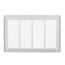 20" x 12" (Wall Opening Size) Sidewall/Ceiling Return Air Filter Grille w/ 1/2" Fin Spacing (White)