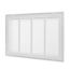 20" x 12" (Wall Opening Size) Sidewall/Ceiling Return Air Filter Grille w/ 1/2" Fin Spacing (White)