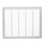 25" x 20" (Wall Opening Size) Sidewall/Ceiling Return Air Filter Grille w/ 1/2" Fin Spacing (White)
