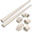 3" Ivory Wall Duct Kit