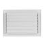 12" x 8" (Wall Opening Size) 2-Way Steel Sidewall/Ceiling Register, 1/2" Series 1 (White)