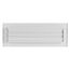 14" x 4" (Wall Opening Size) 2-Way Steel Sidewall/Ceiling Register, 1/2" Series 1 (White)