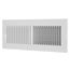 14" x 4" (Wall Opening Size) 2-Way Steel Sidewall/Ceiling Register, 1/2" Series 1 (White)