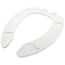 Commercial Elongated Open Front Toilet Seat w/Stainless Steel Check-Hinge Post (White)