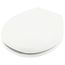 Slow Close Plastic Round Toilet Seat (White)