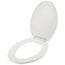 Standard Plastic Elongated Toilet Seat (White)