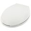 Standard Plastic Elongated Toilet Seat (White)