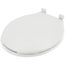 Standard Plastic Round Toilet Seat (White)