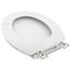 Standard Plastic Round Toilet Seat (White)