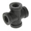 1/4" Black Cross