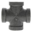 1/4" Black Cross