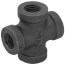 1/4" Black Cross