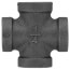 1/4" Black Cross