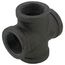 1-1/4" Black Cross