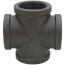 2" Black Cross
