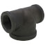 1-1/4" x 1-1/4" x 2" Black Reducing Tee