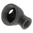2" x 2" x 2-1/2" Black Reducing Tee