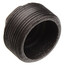 1-1/2" x 1/8" Black Hex Bushing