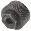 1-1/2" x 3/8" Black Hex Bushing