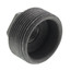 1-1/2" x 1/2" Black Hex Bushing