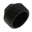 1-1/4" x 1/4" Black Hex Bushing