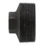 2" x 3/8" Black Hex Bushing