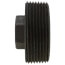 2-1/2" x 1/2" Black Hex Bushing