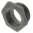 3" x 2-1/2" Black Hex Bushing