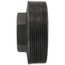 4" x 1-1/4" Black Hex Bushing