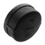 2-1/2" Black Cap