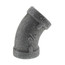 1/4" Black 45° Elbow