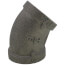 3/4" Black 45° Elbow