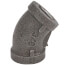 3/8" Black 45° Elbow