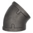 4" Black 45° Elbow