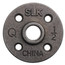 1/2" Black Floor Flange