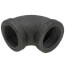 1" Black 90° Elbow
