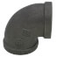 1" Black 90° Elbow