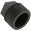 1" Black Plug