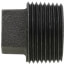 1" Black Plug