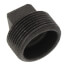 1-1/4" Black Plug