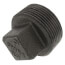 1-1/4" Black Plug
